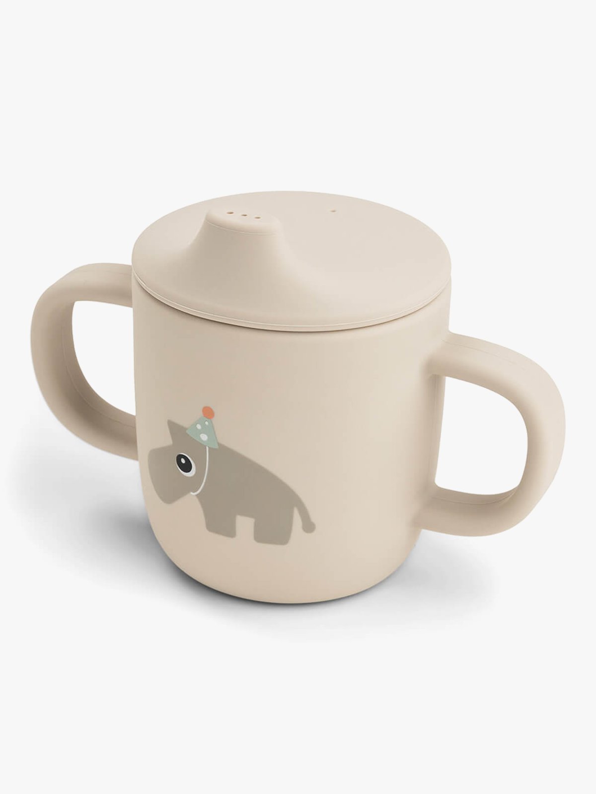 Done by Deer Silicone spout cup 2-handle Celebration Sand