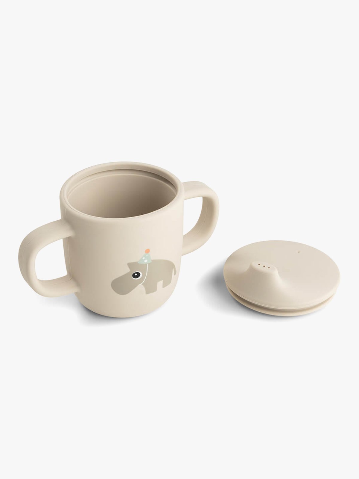 Done by Deer Silicone spout cup 2-handle Celebration Sand