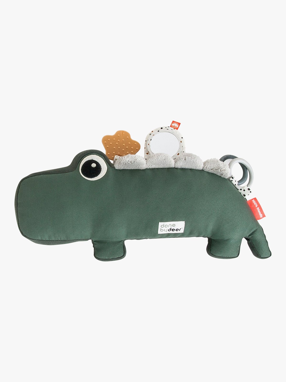 Done by Deer Tummy time activity toy Croco Green