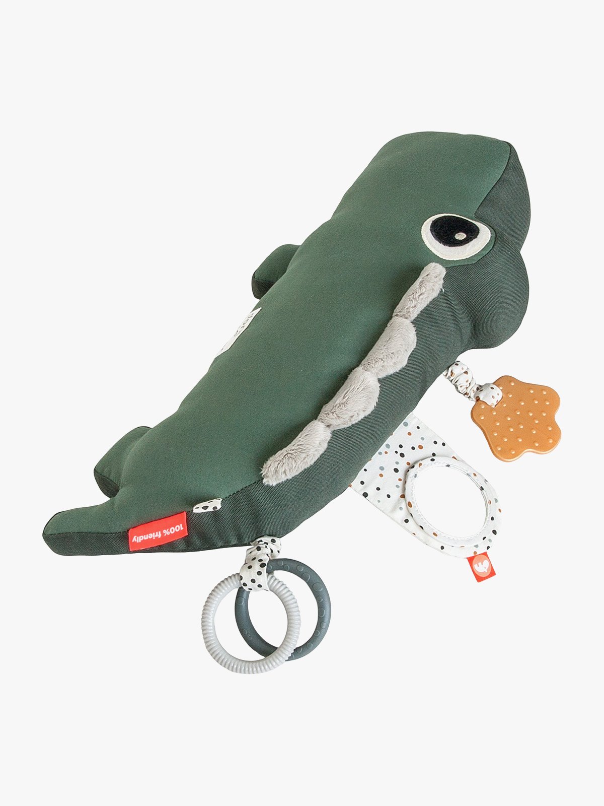 Done by Deer Tummy time activity toy Croco Green