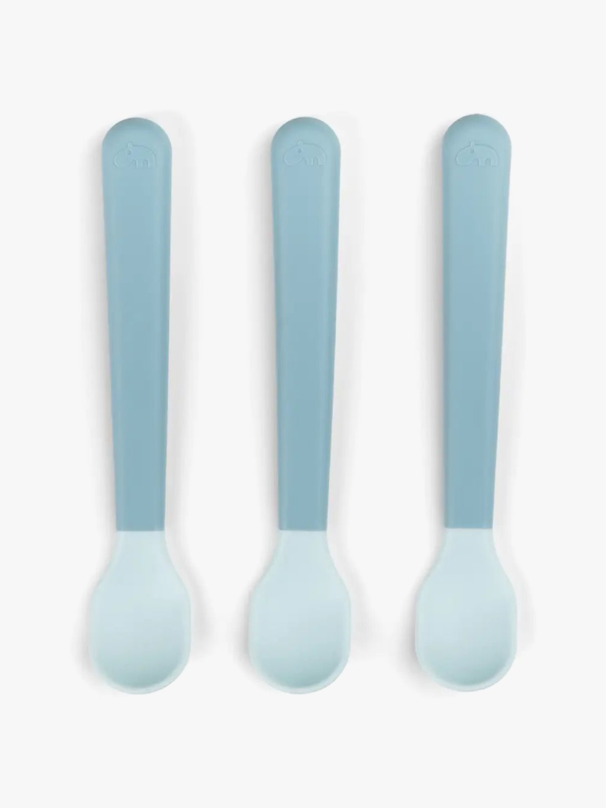 Done by Deer Foodie easy-grip baby spoon 3-pack Blue