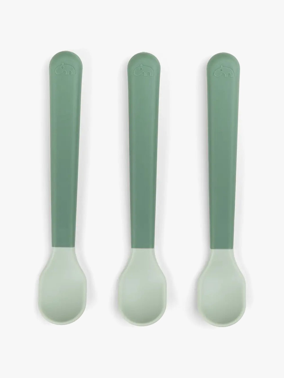 Done by Deer Foodie easy-grip baby spoon 3-pack Green