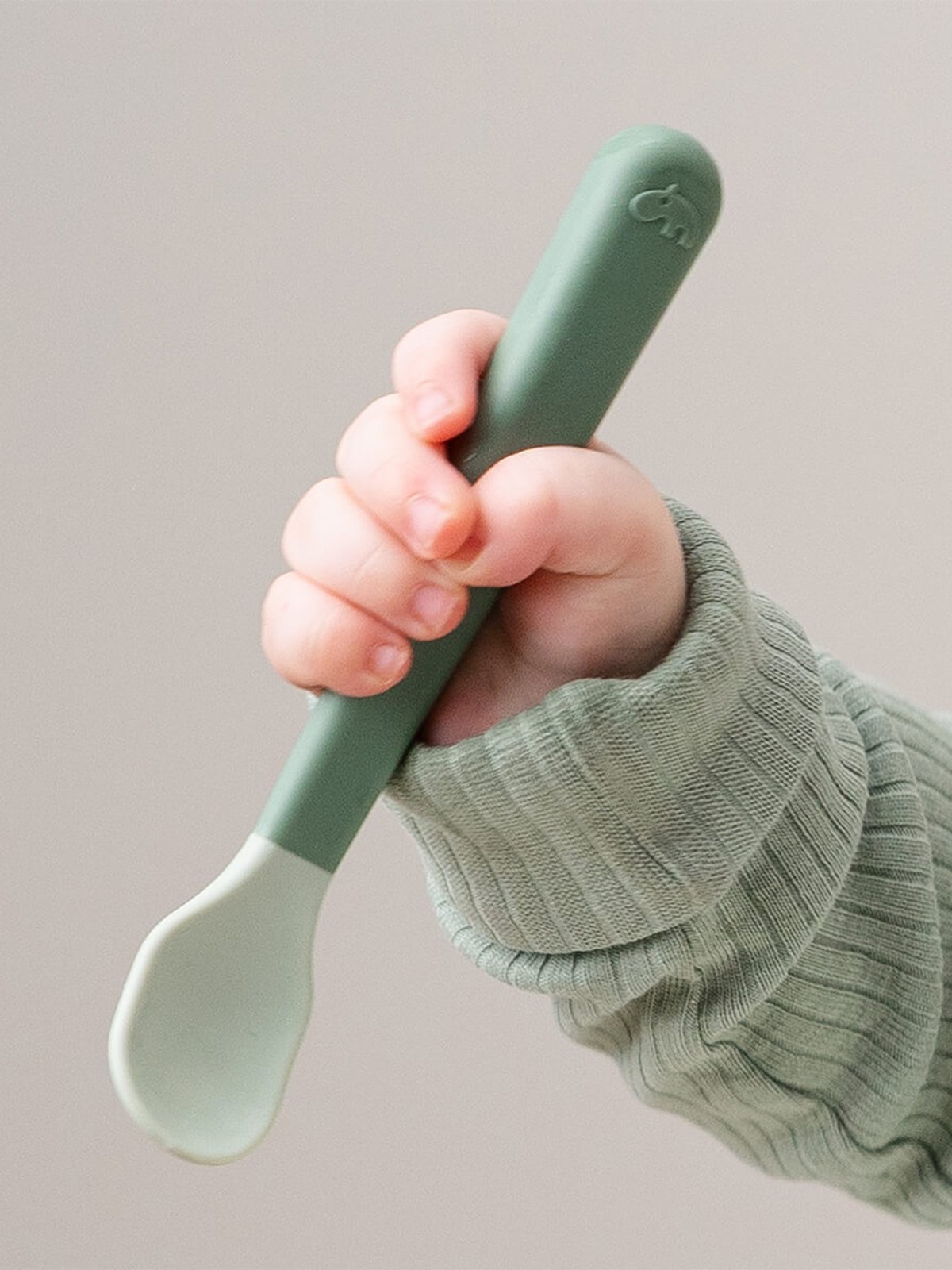Done by Deer Foodie easy-grip baby spoon 3-pack Green