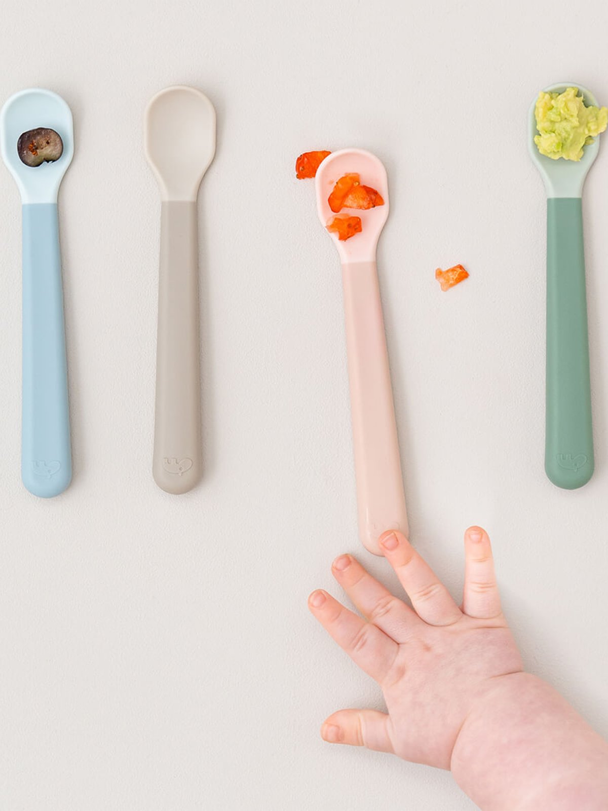 Done by Deer Foodie easy-grip baby spoon 3-pack Powder