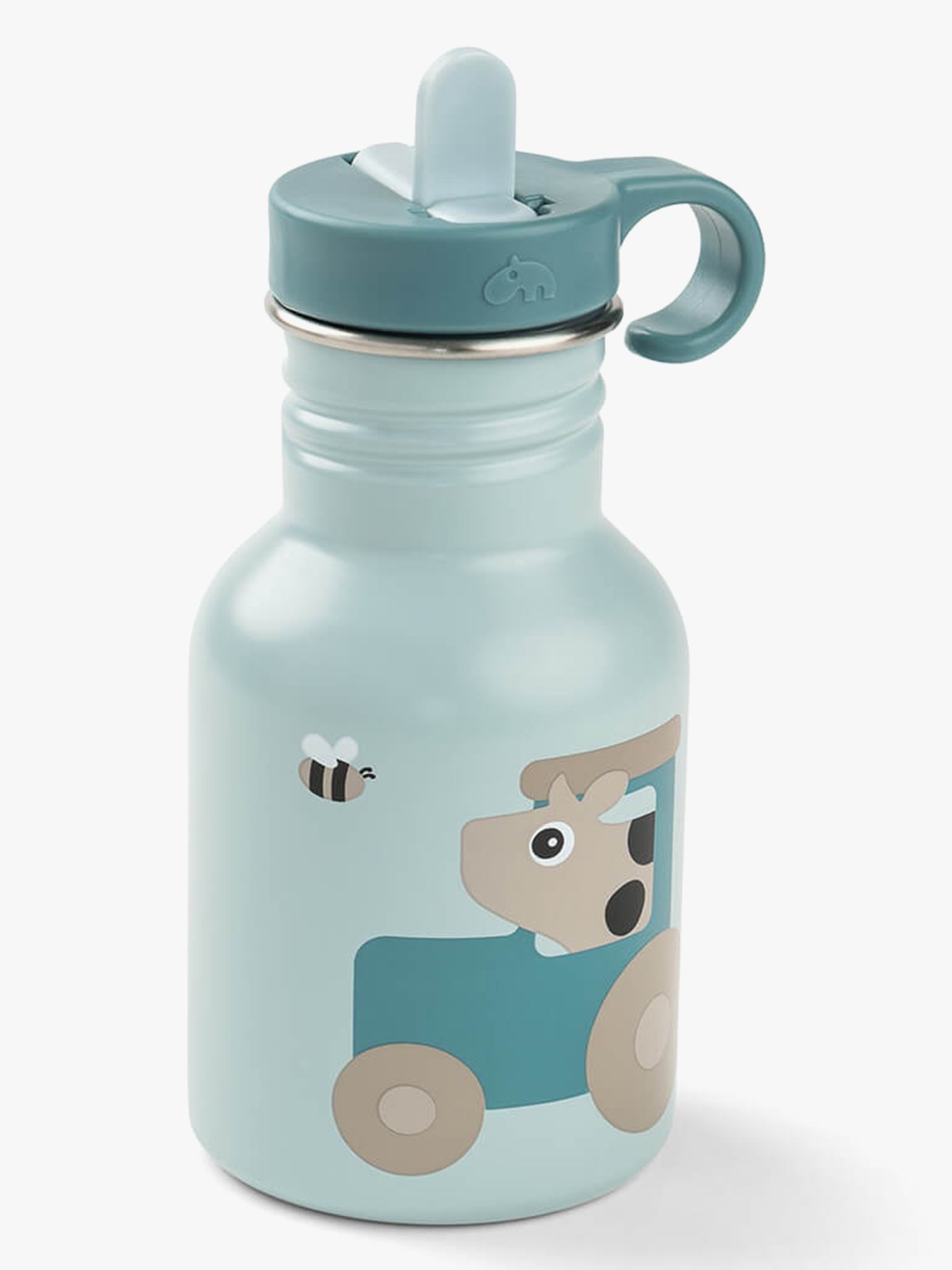 Done by Deer Metal bottle Tiny farm 350 ml Blue