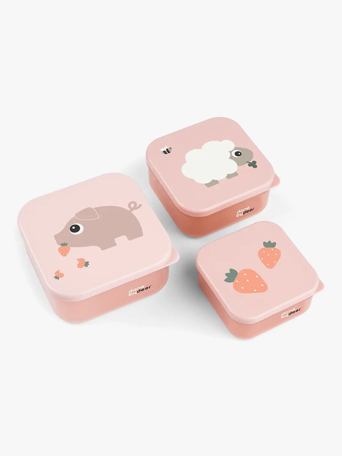 Done by Deer Snack box set 3 pcs Tiny farm Powder