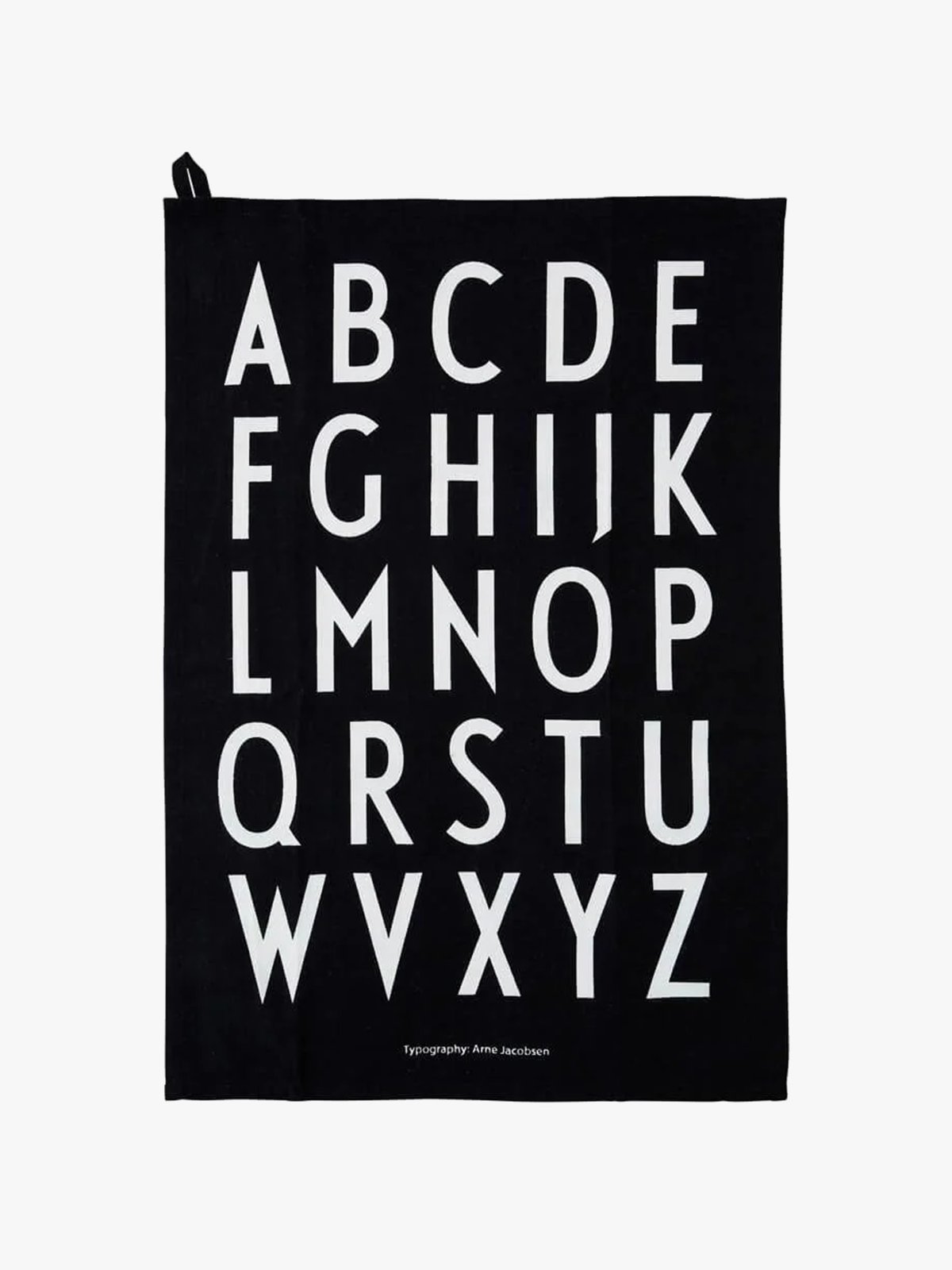 Design Letters Classic Tea Towel Black