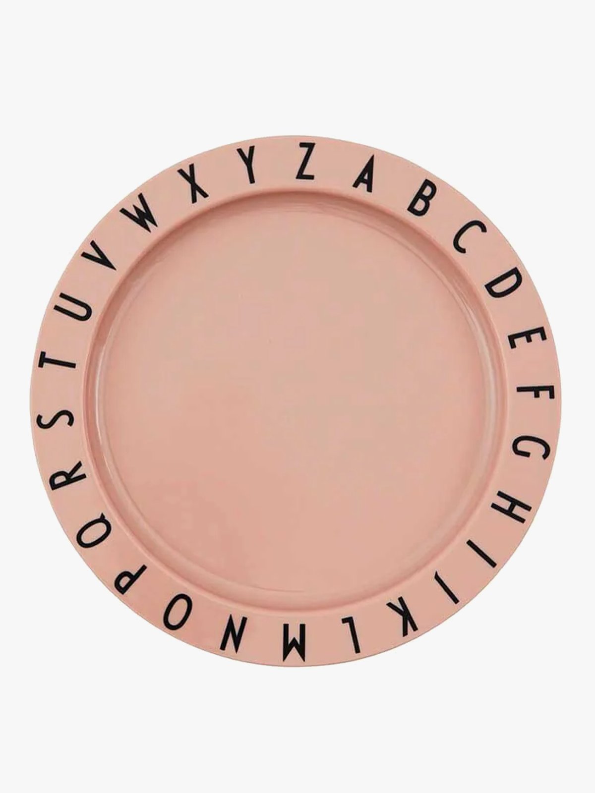 Design Letters Eat & Learn plate tritan Nude