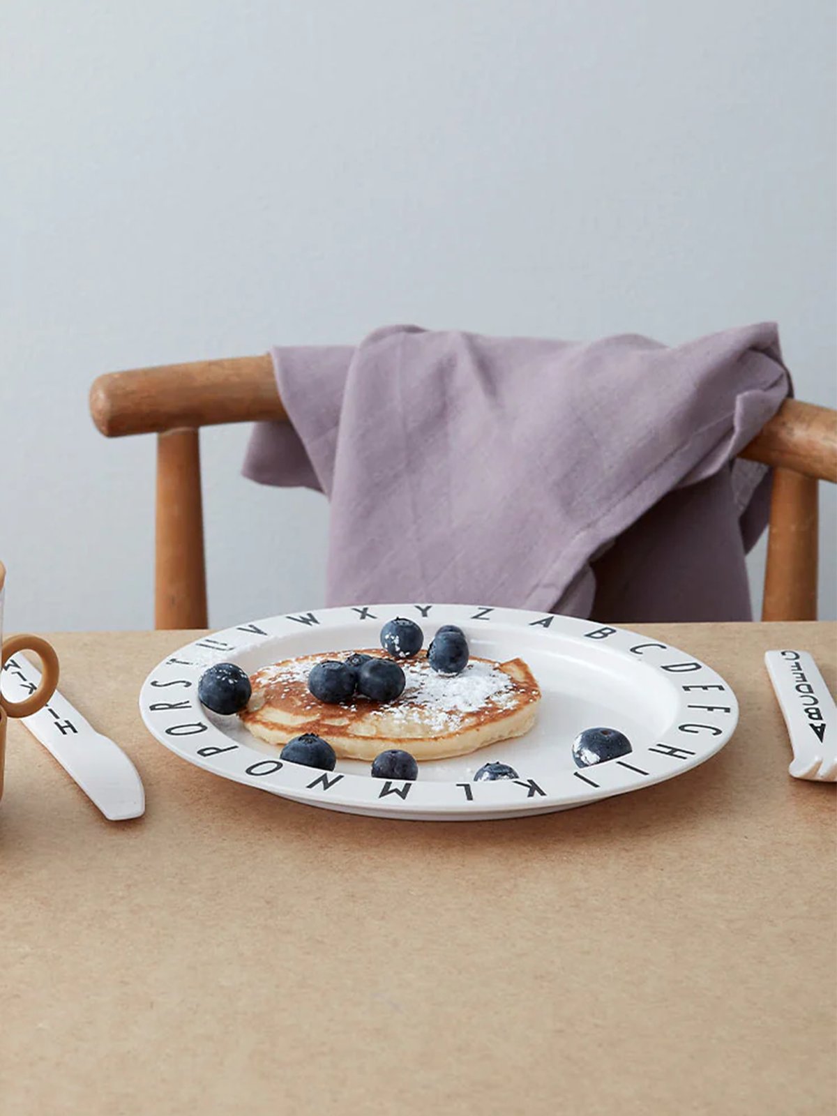 Design Letters Eat & Learn plate tritan White