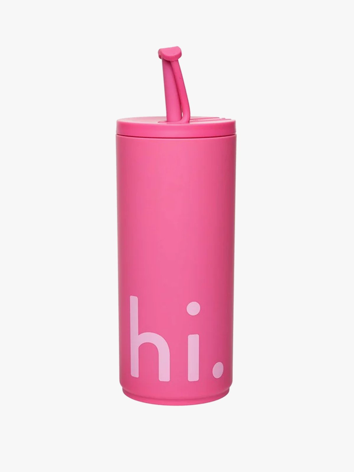 Design Letters Travel cup with straw 500ml with soft coating Chip