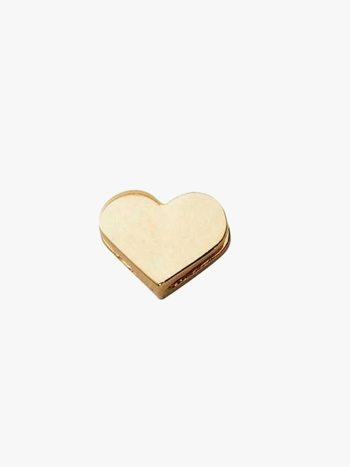 Design Letters Enamel Heart Charm Gold Gold