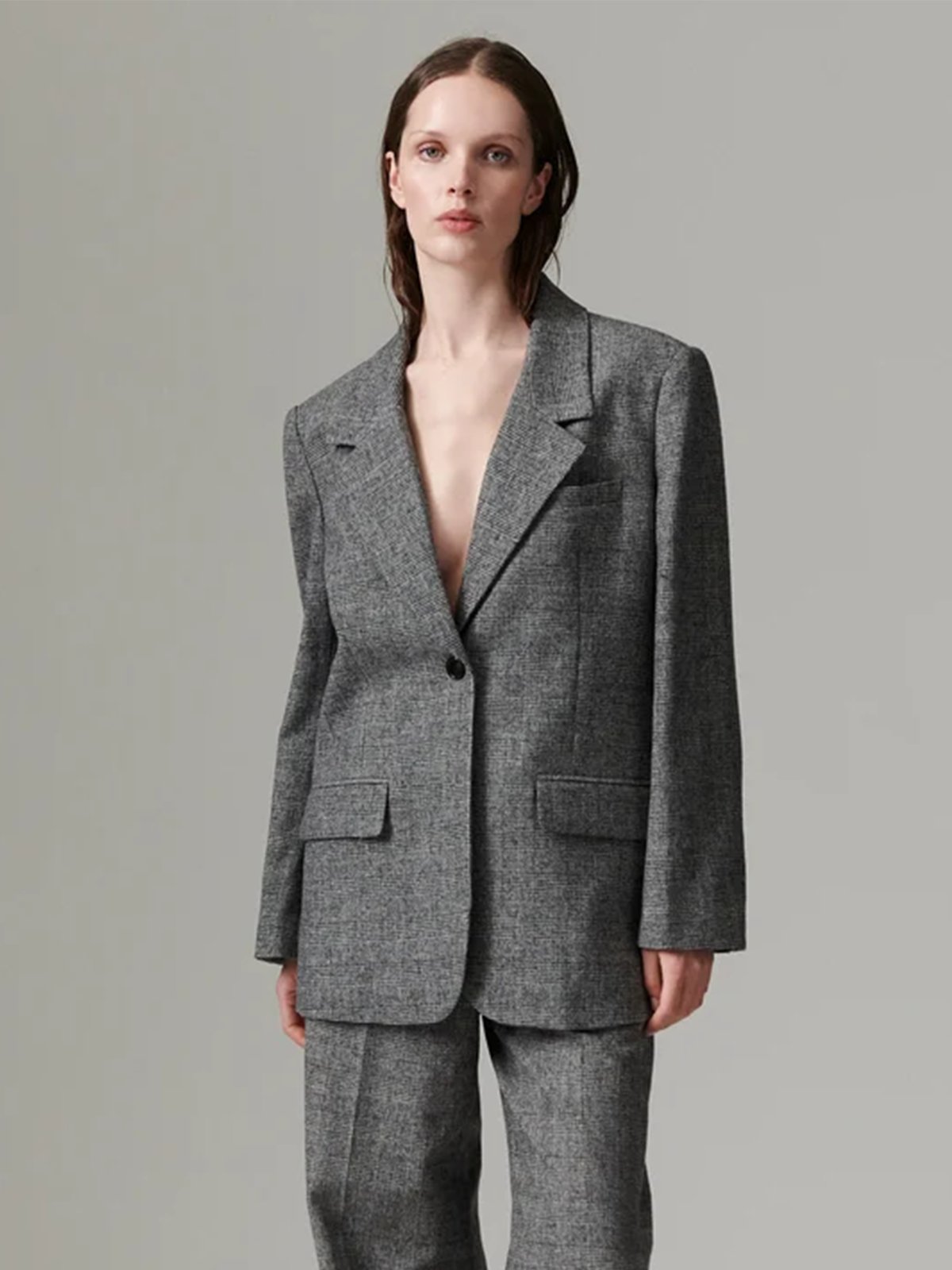 DAY BIRGER Wales Tartan Blazer Black Check