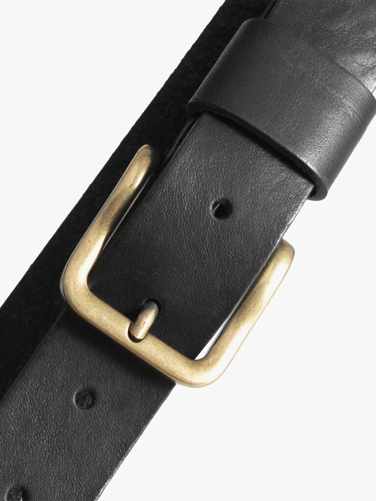 Depeche Jeans belt Black / Brass