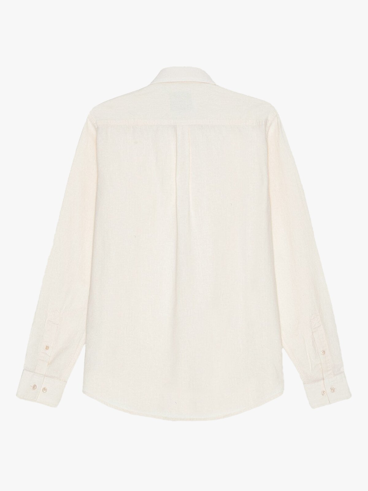 Les Deux Konrad Cotton Linen Shirt Eggnog White