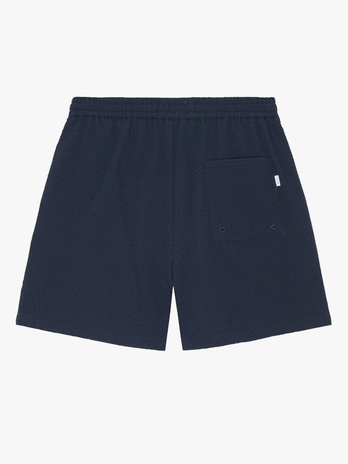 Les Deux Stan Seersucker Swim Shorts Dark Navy