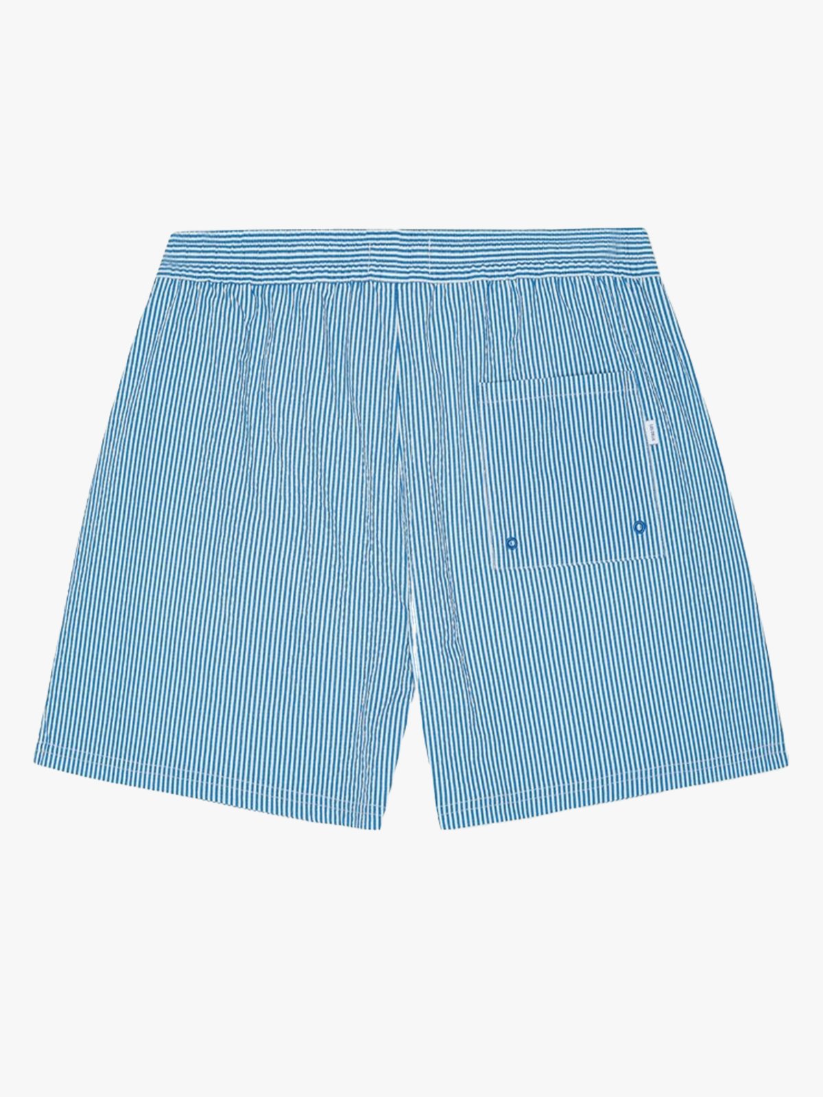 Les Deux Stan Stripe Seersucker Swim Shorts Palace Blue