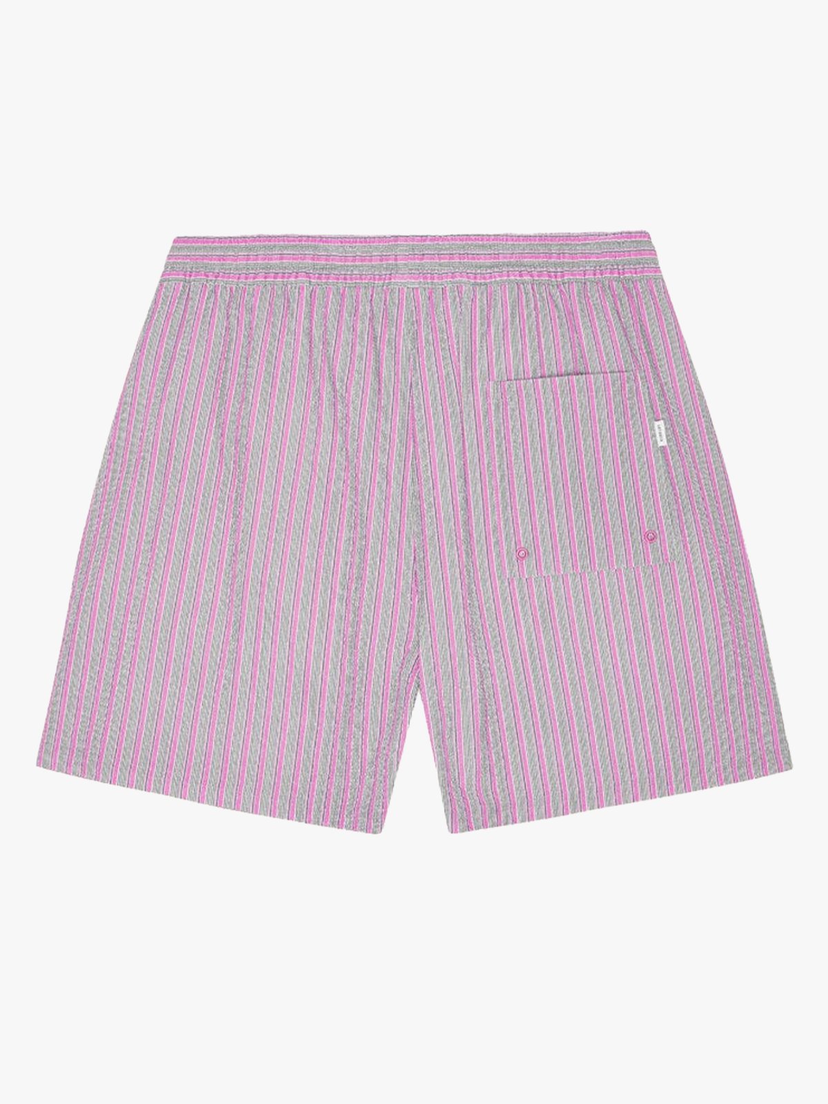 Les Deux Stan Stripe Seersucker Swim Shorts Crocus Pink