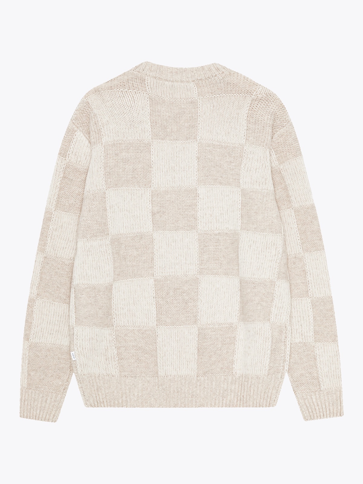 Les Deux Check Knit Eggnog White