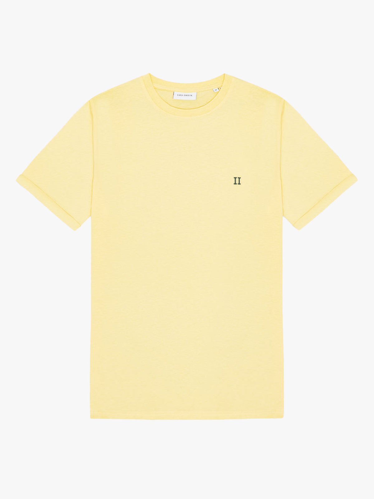 Les Deux Norregaard Contrast T-Shirt Pale Banana Yellow