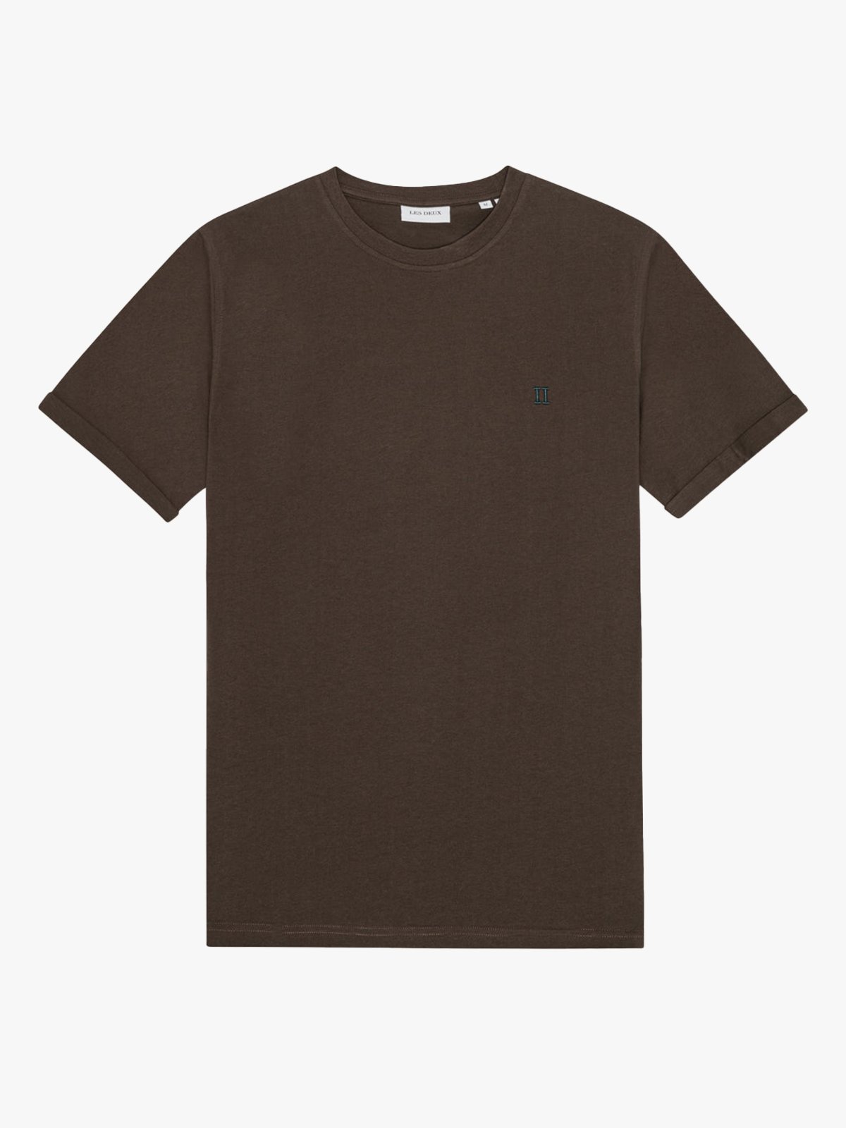 Les Deux Norregaard Contrast T-Shirt Turkish Coffee Brown
