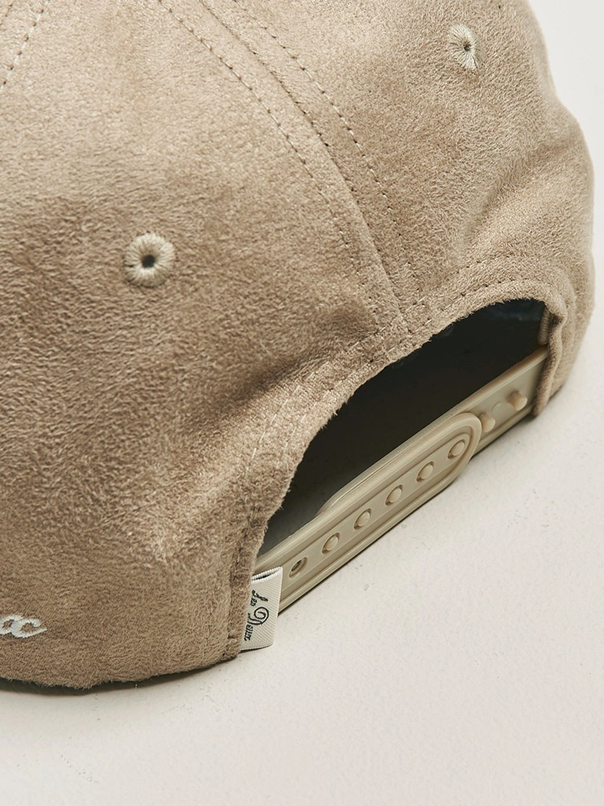 Les Deux Encore Suede Baseball Cap Dark Sand