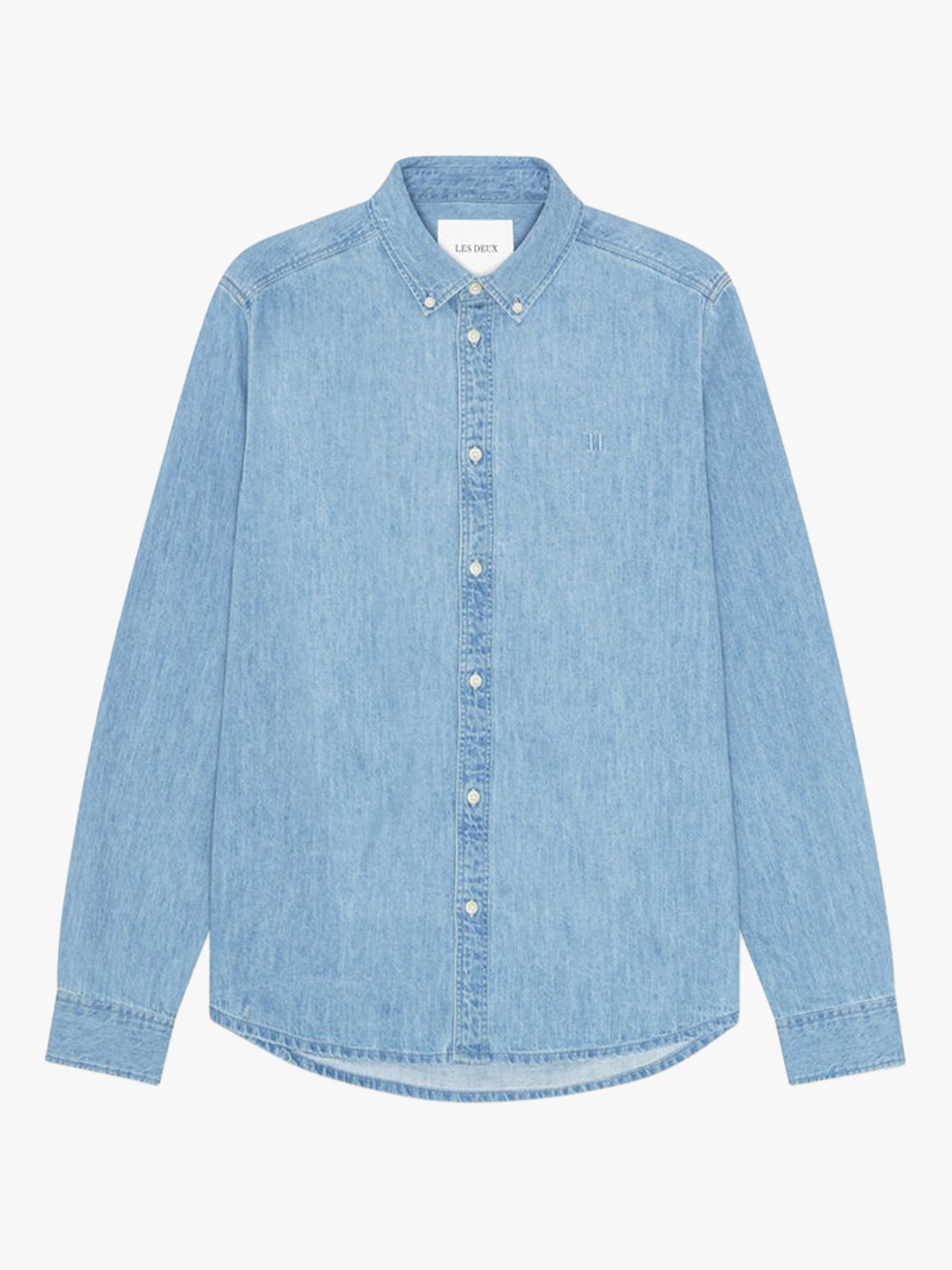 Les Deux Konrad Denim Shirt Light Indigo Wash