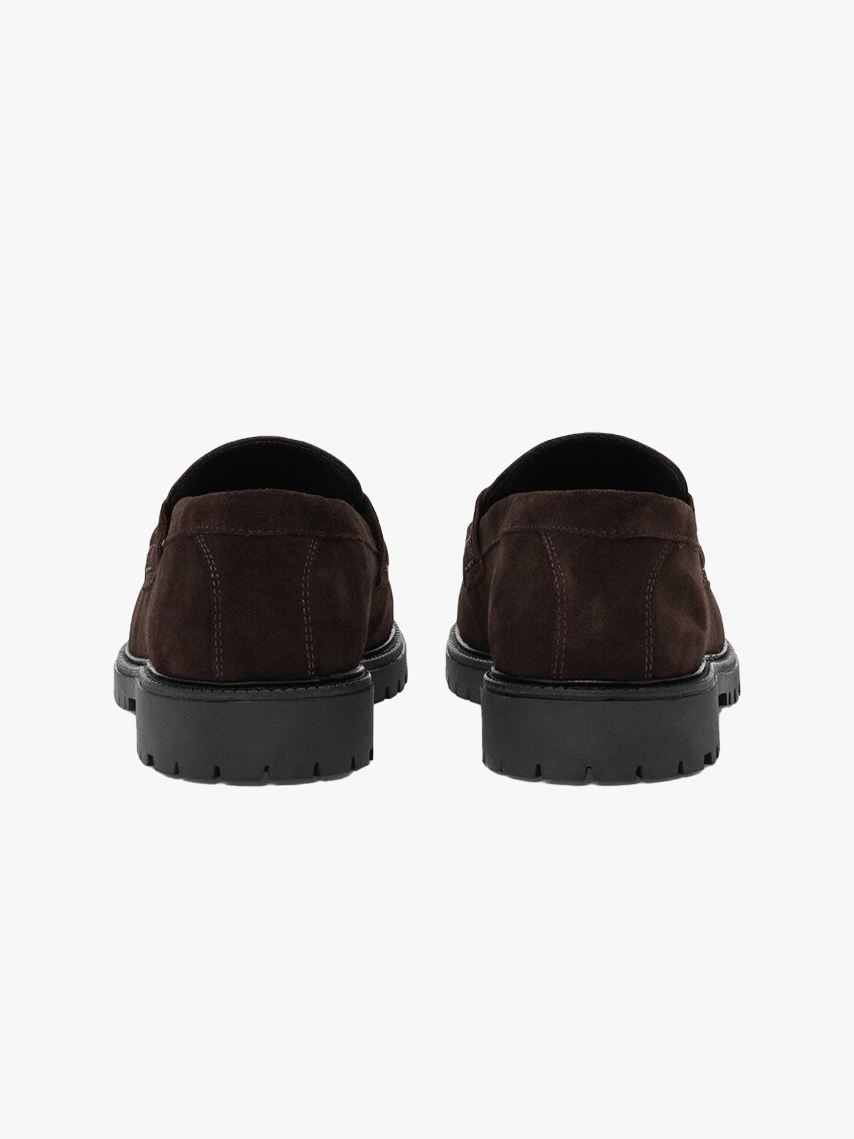 Les Deux Taylor Oil Suede Loafer Turkish Coffee Brown