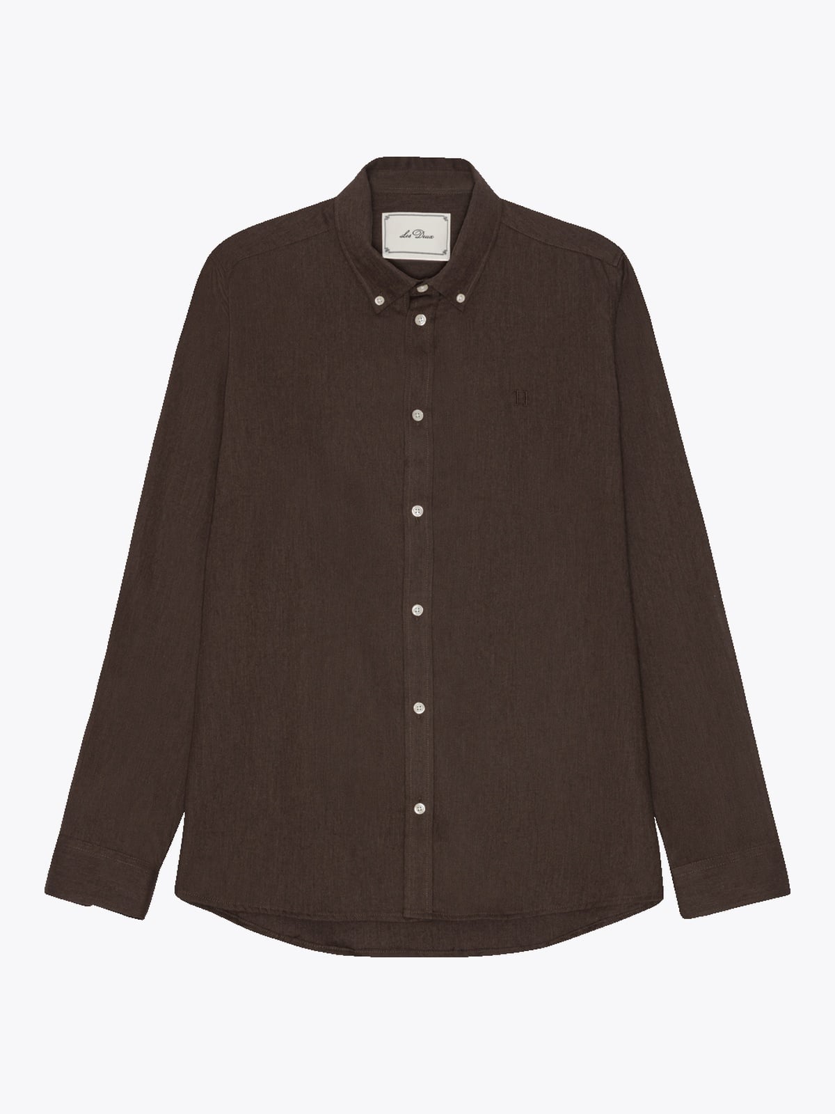 Les Deux Soft Flannel Shirt Delicioso Brown