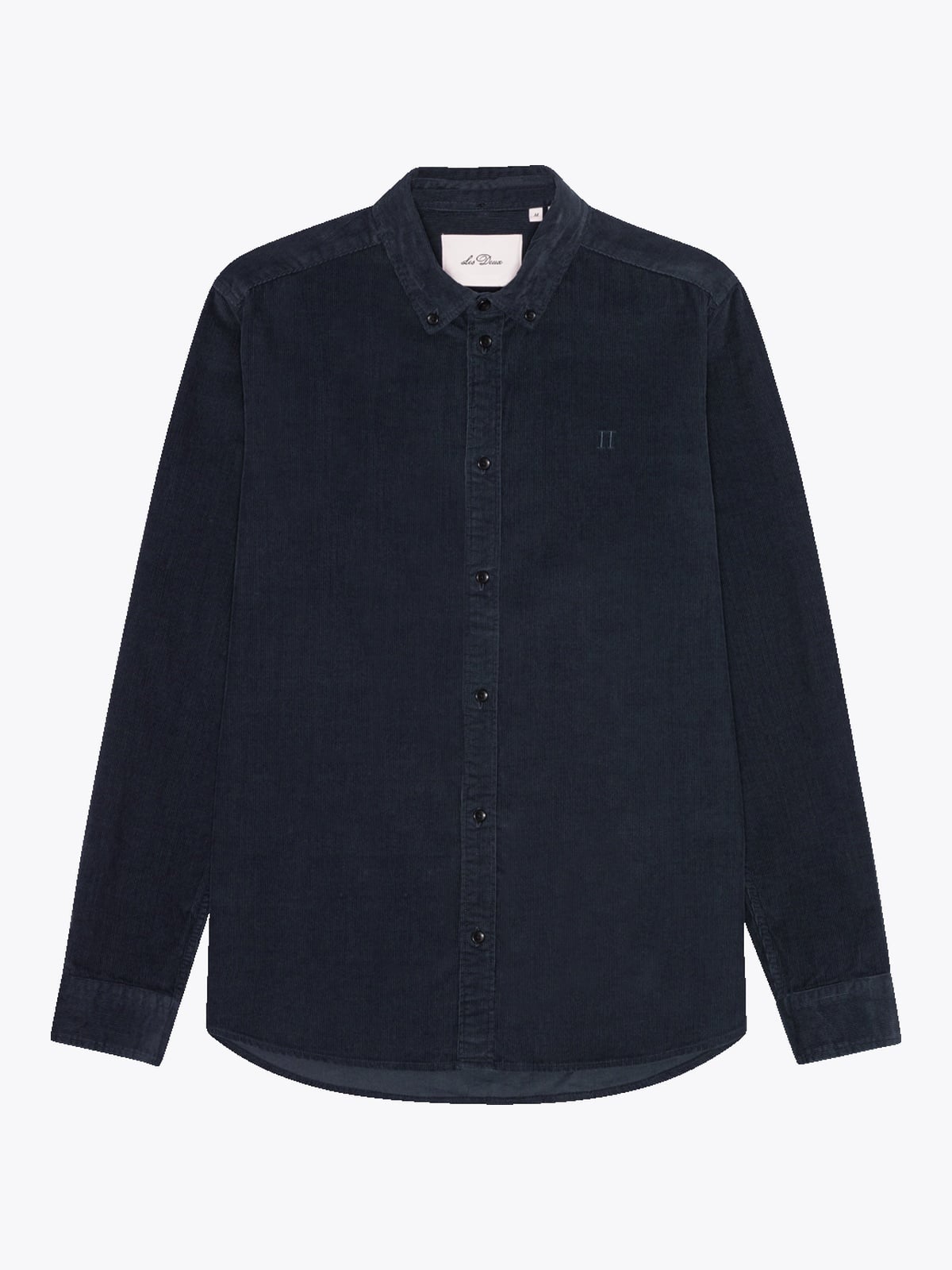 Les Deux Pinwale Corduroy Shirt Dark Navy Blue