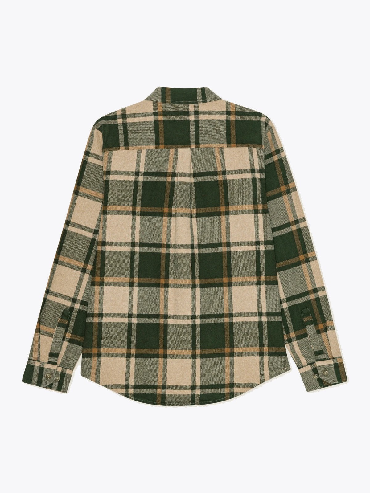 Les Deux Check Flannel Shirt Rosin Green