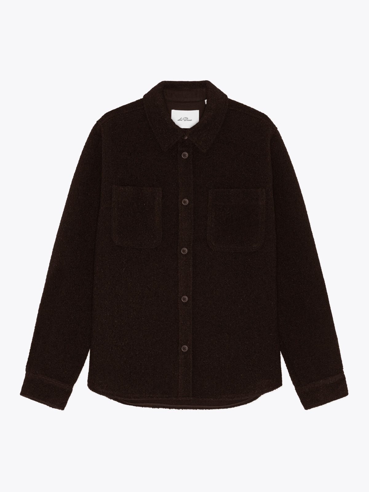 Les Deux Bouclé Overshirt Delicioso Brown