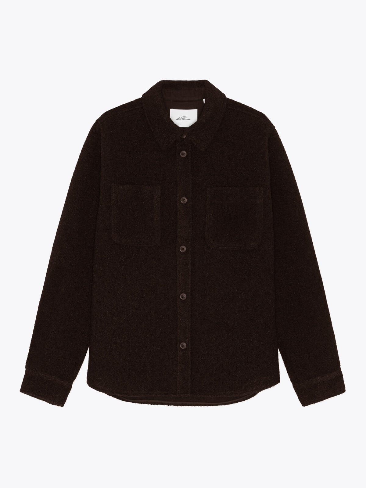 Les Deux Bouclé Overshirt Delicioso Brown