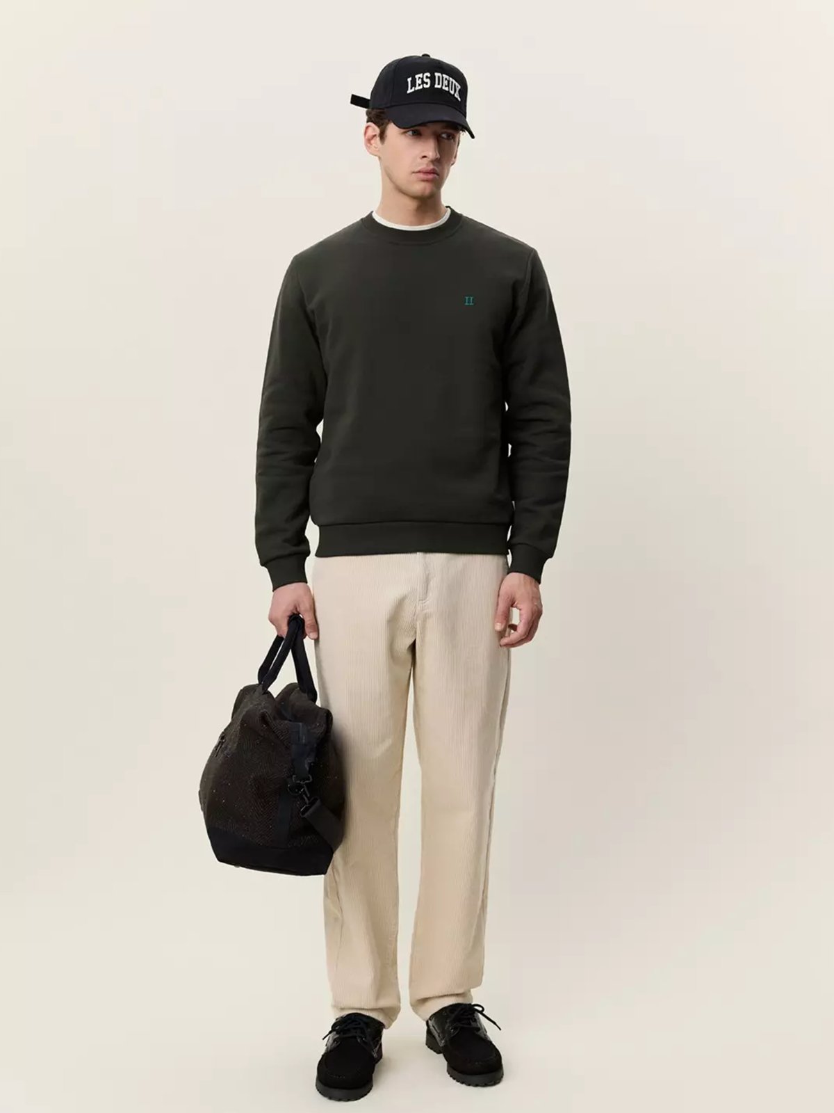 Les Deux Core Seasonal Sweatshirt Rosin Green