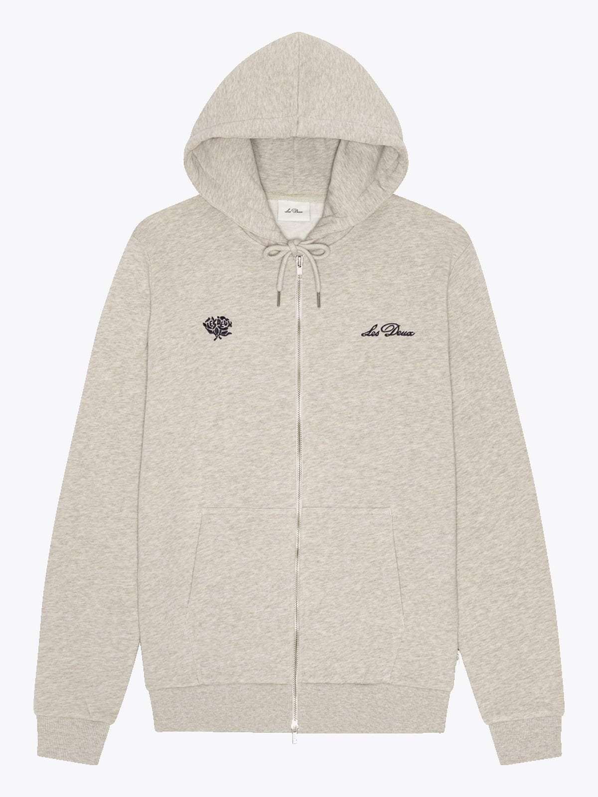 Les Deux Deux Zipper Hoodie Beige