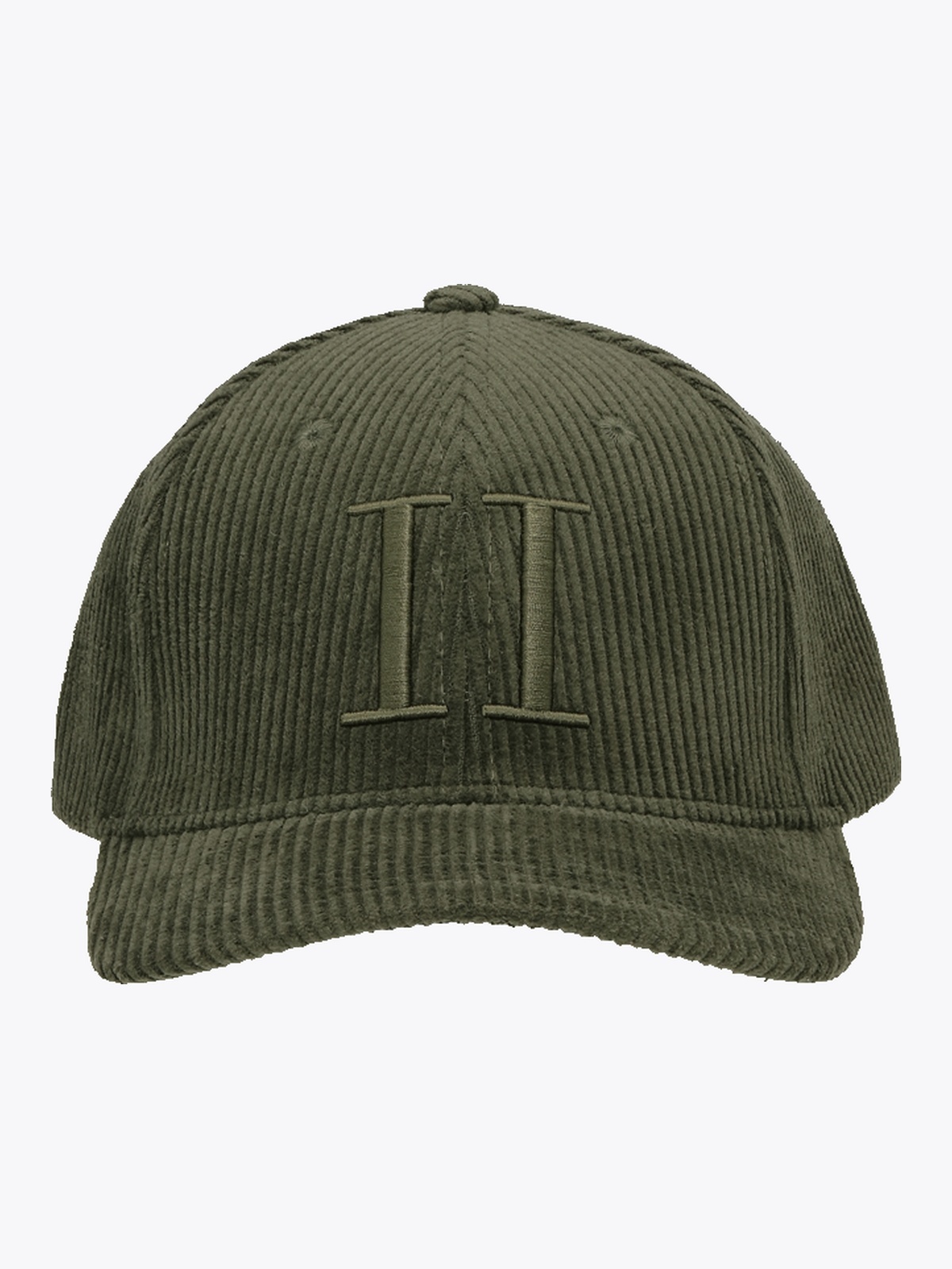 Les Deux Core Corduroy Baseball Cap Grønn