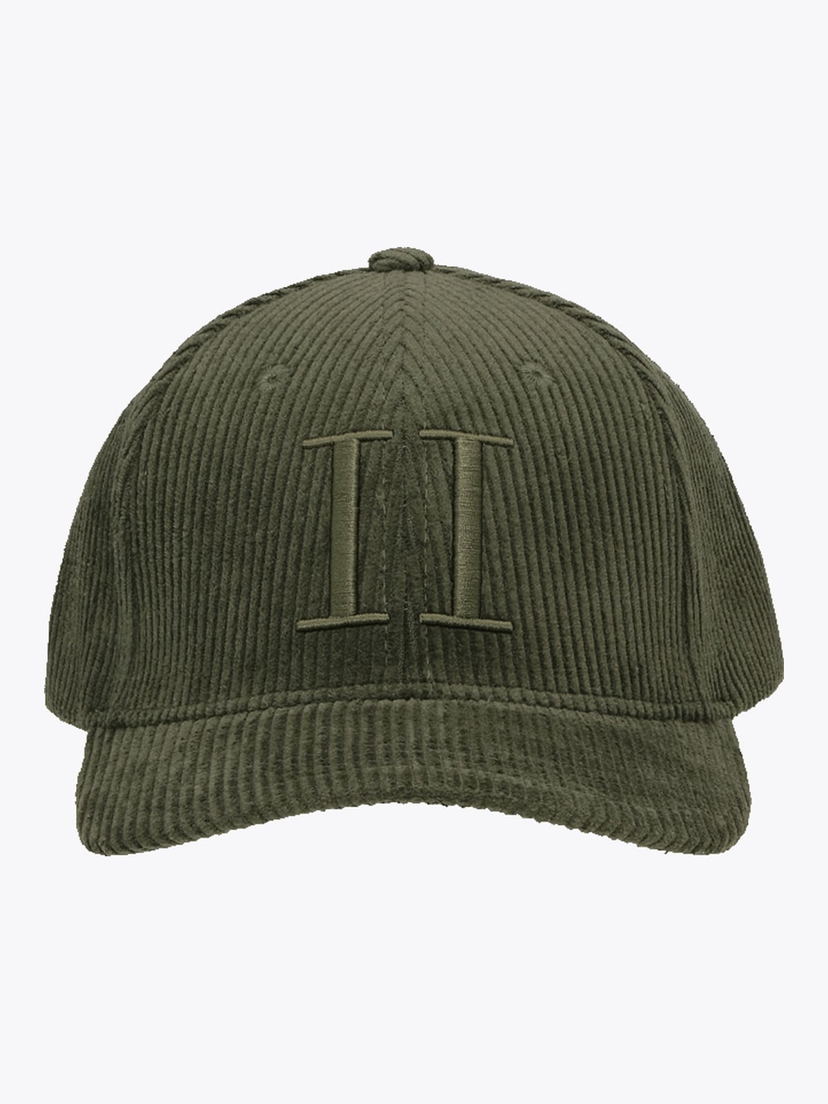 Les Deux Core Corduroy Baseball Cap Grønn