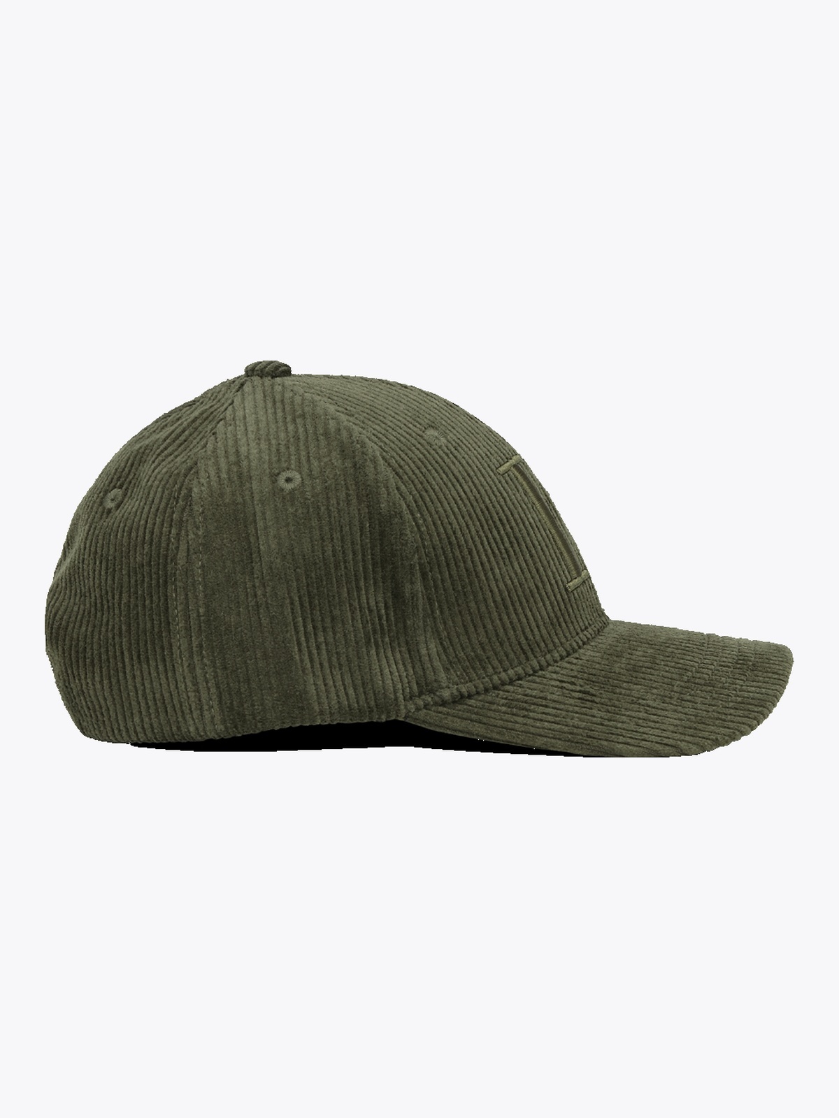 Les Deux Core Corduroy Baseball Cap Grønn