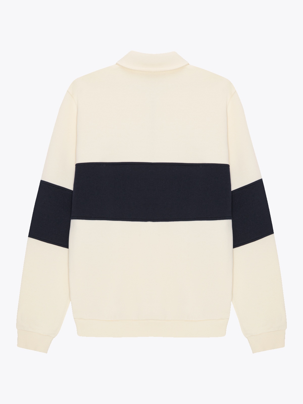 Les Deux Zipper Rugby Sweatshirt Ivory