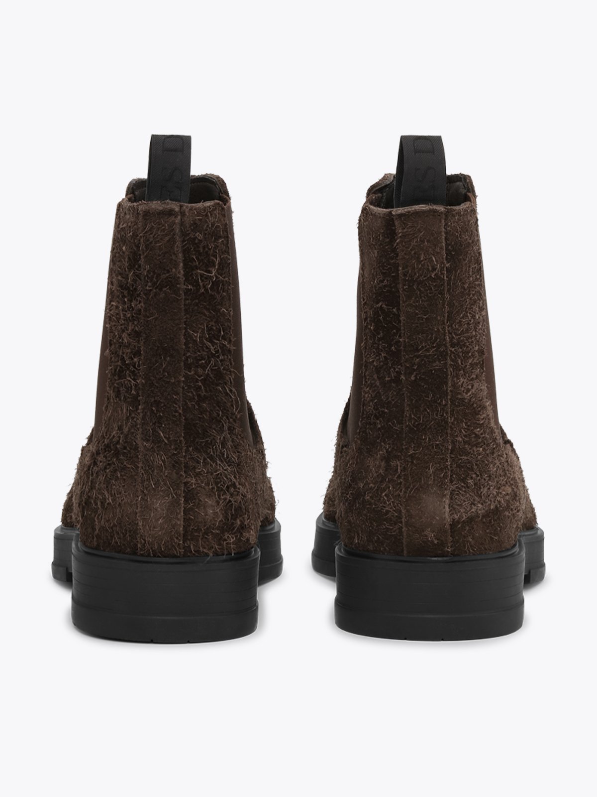 Les Deux Hairy Suede Chelsea Boot Brun