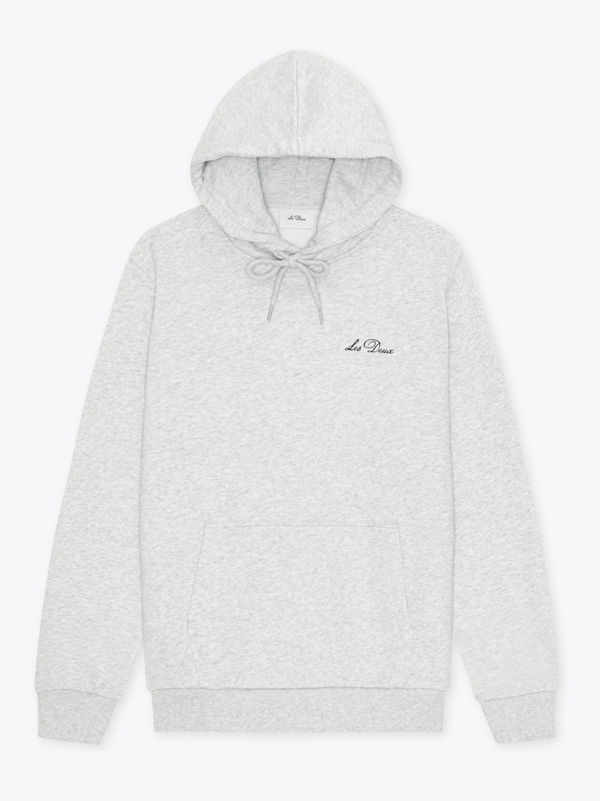 Les Deux Signature Print Hoodie Grå