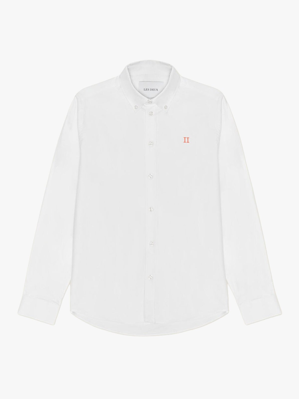Les Deux Konrad Contrast Oxford Shirt White / White