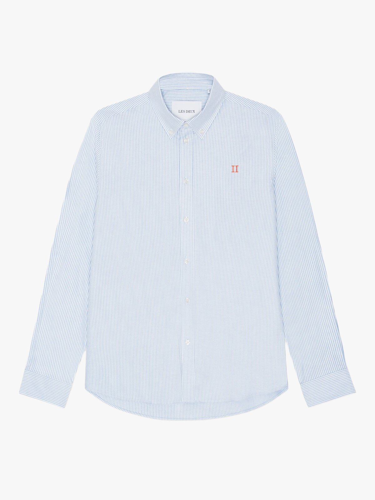 Les Deux Konrad Contrast Oxford Shirt Light Blue / White