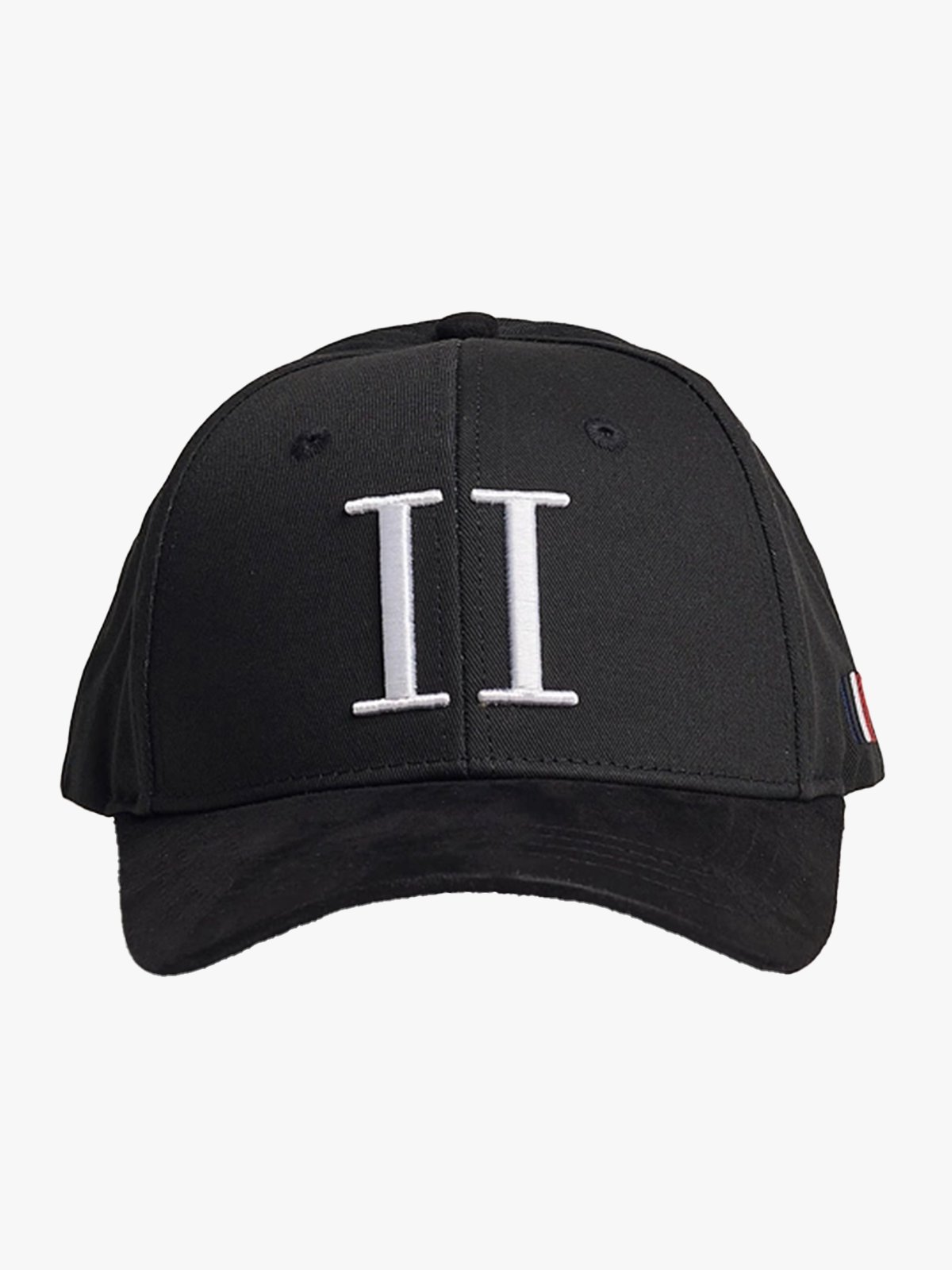 Les Deux Baseball Cap Suede II Black / White