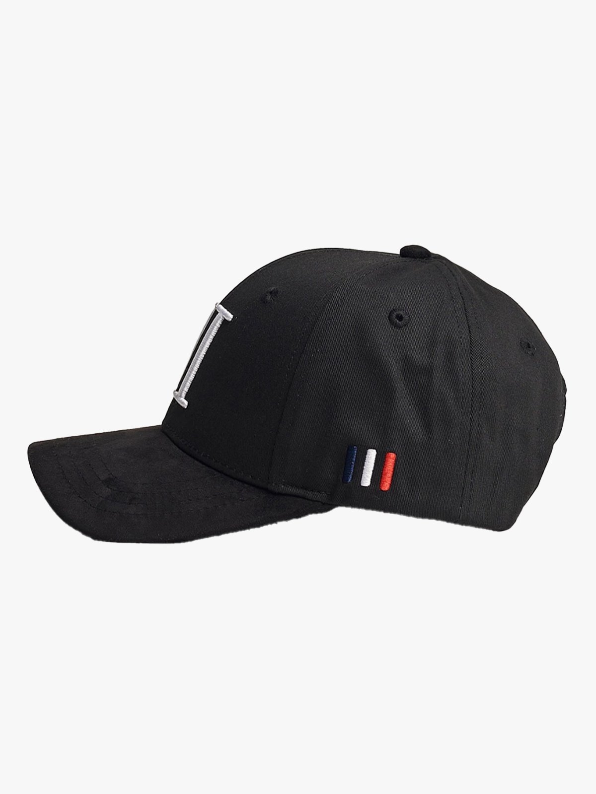 Les Deux Baseball Cap Suede II Black / White