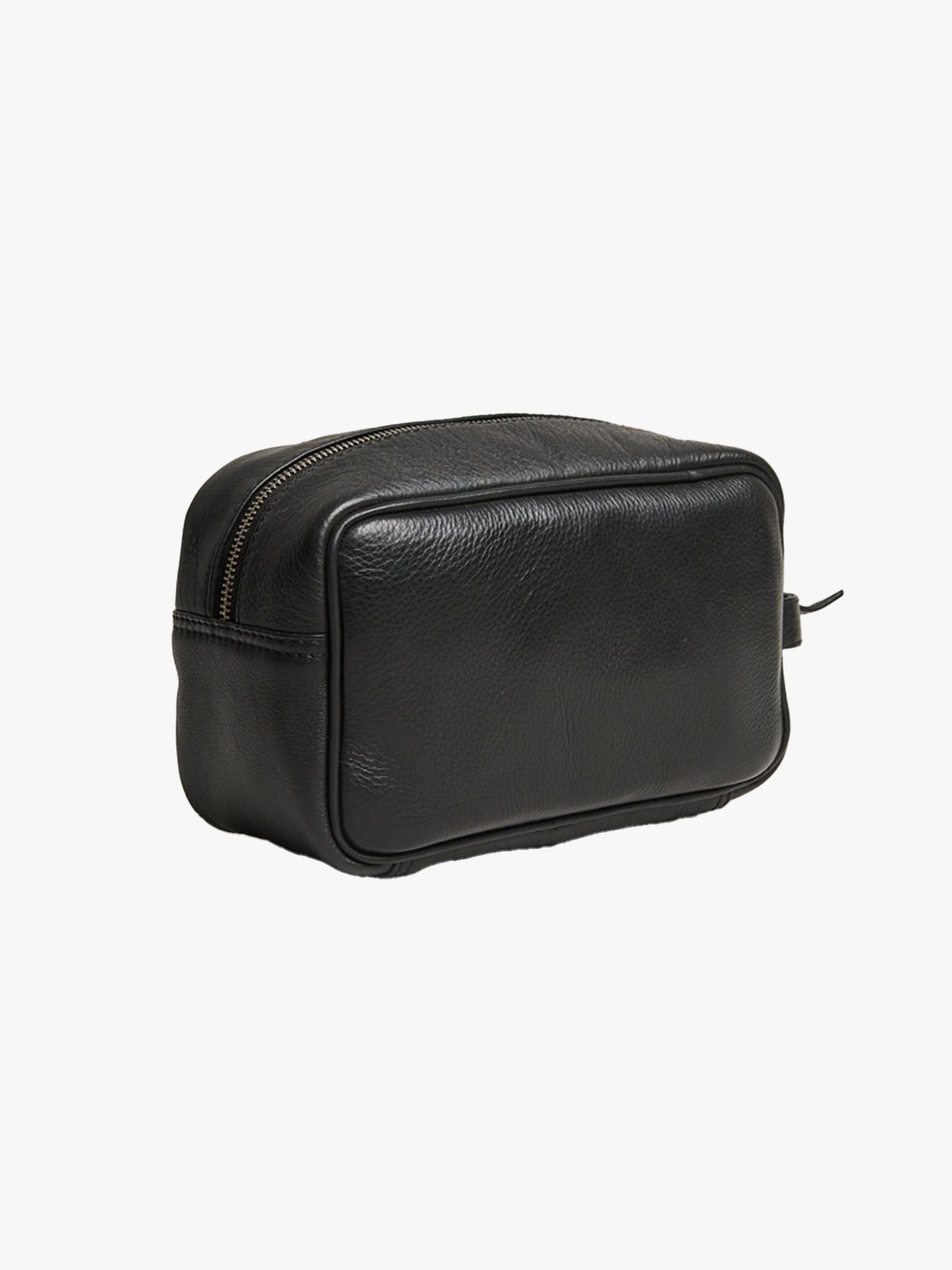Les Deux Leather Wash Bag Black