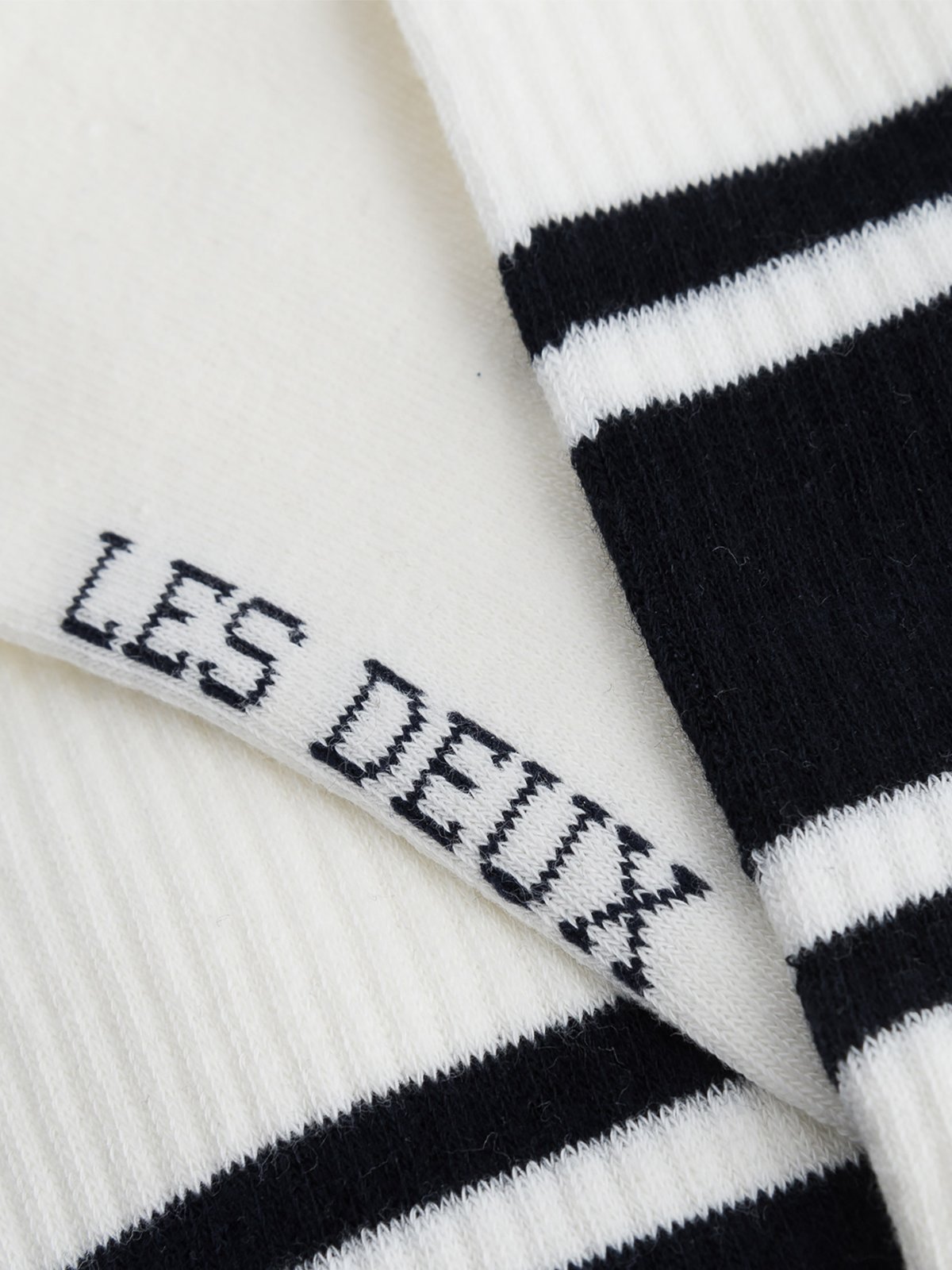 Les Deux William Stripe 2-Pack Socks Off White / Navy