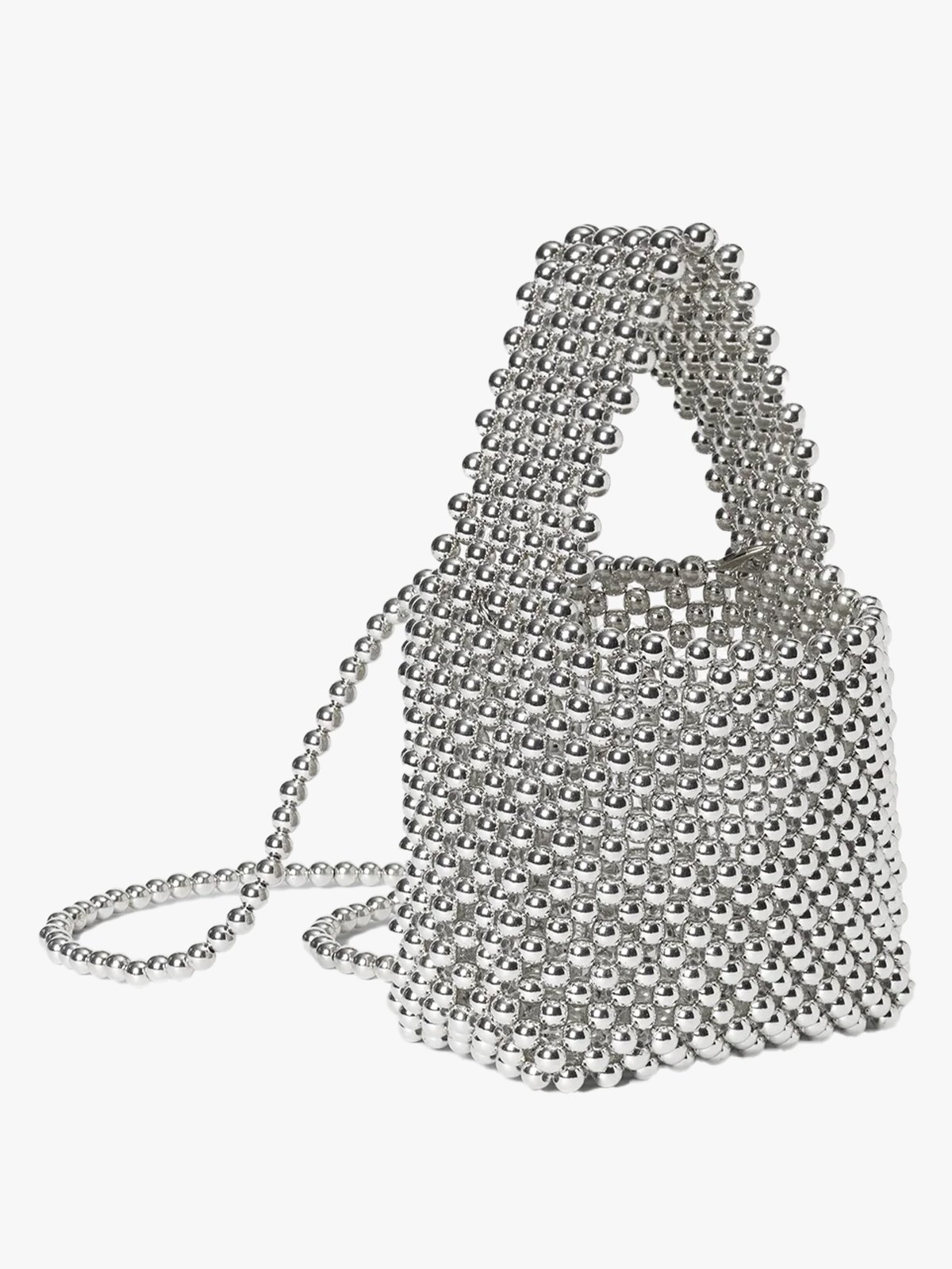 DAY ET Day Beaded Chrome Handbag Silver