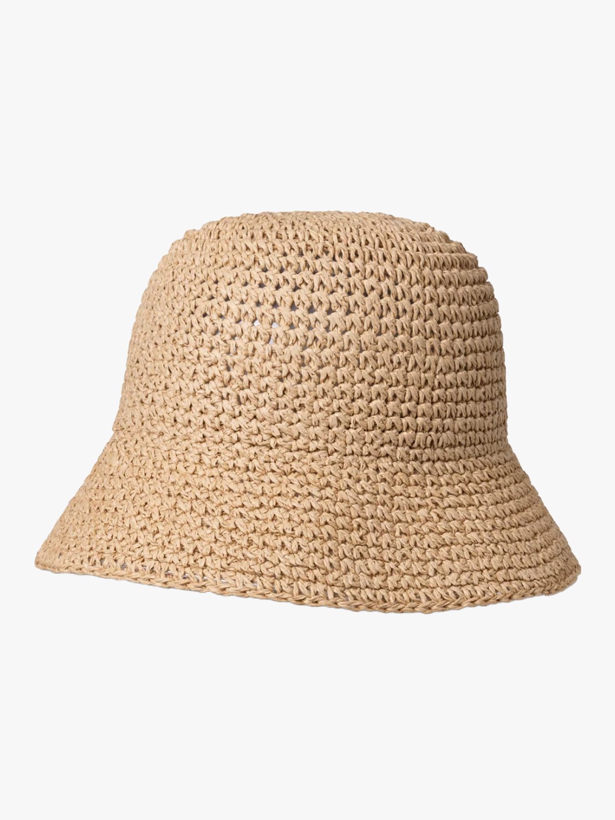 DAY ET Raffia Crochet Bucket Hat Starfish Beige