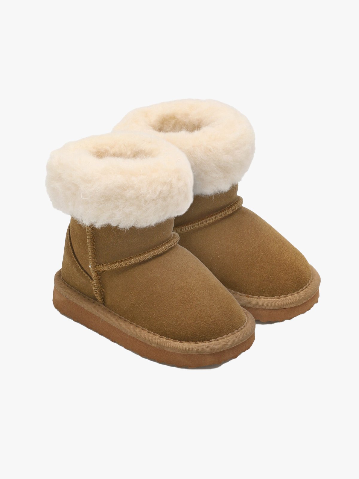 ERGOBIO Teddyboots Sheepskin Kids Camel
