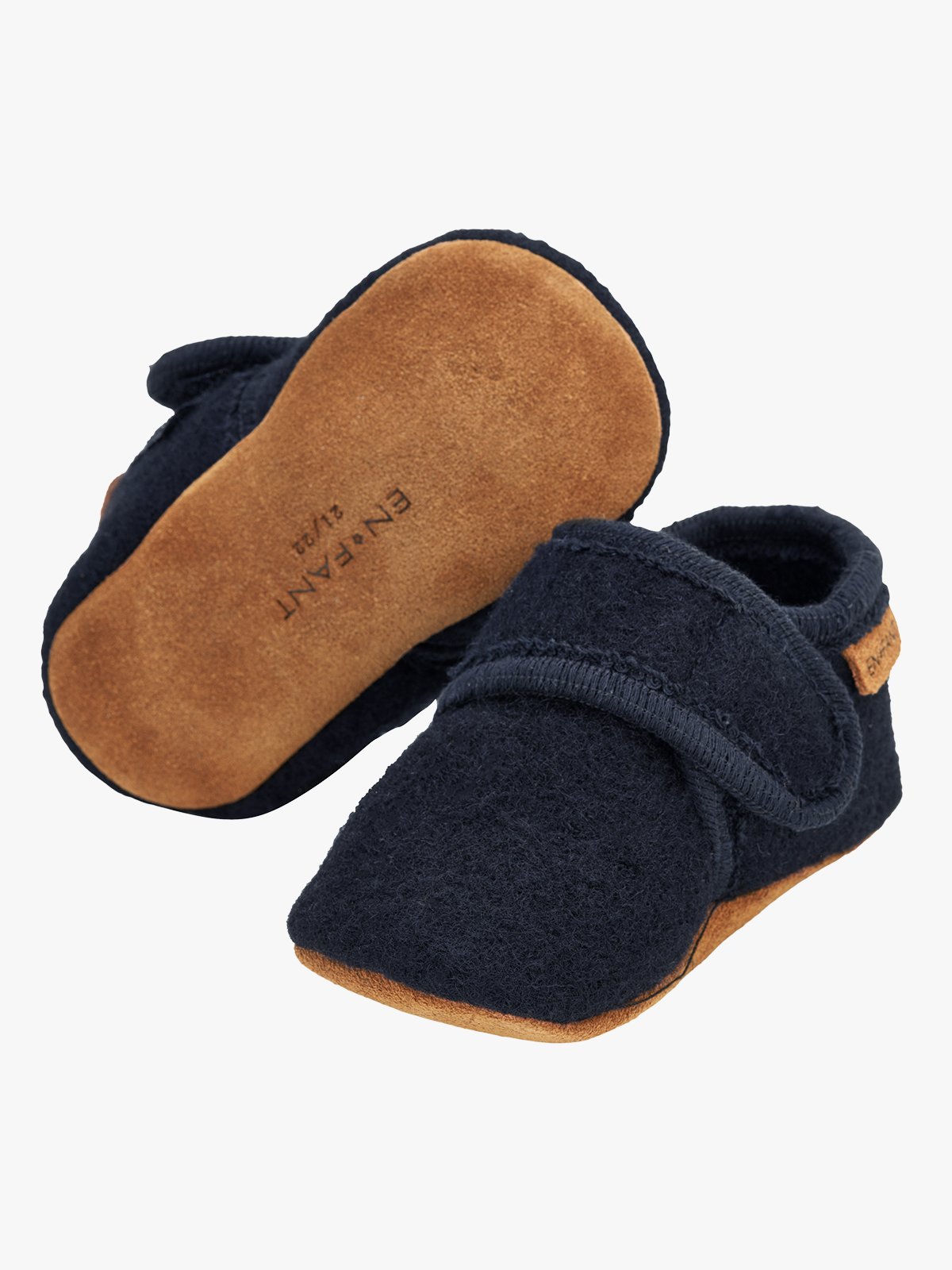 En Fant Baby Wool slippers Blå